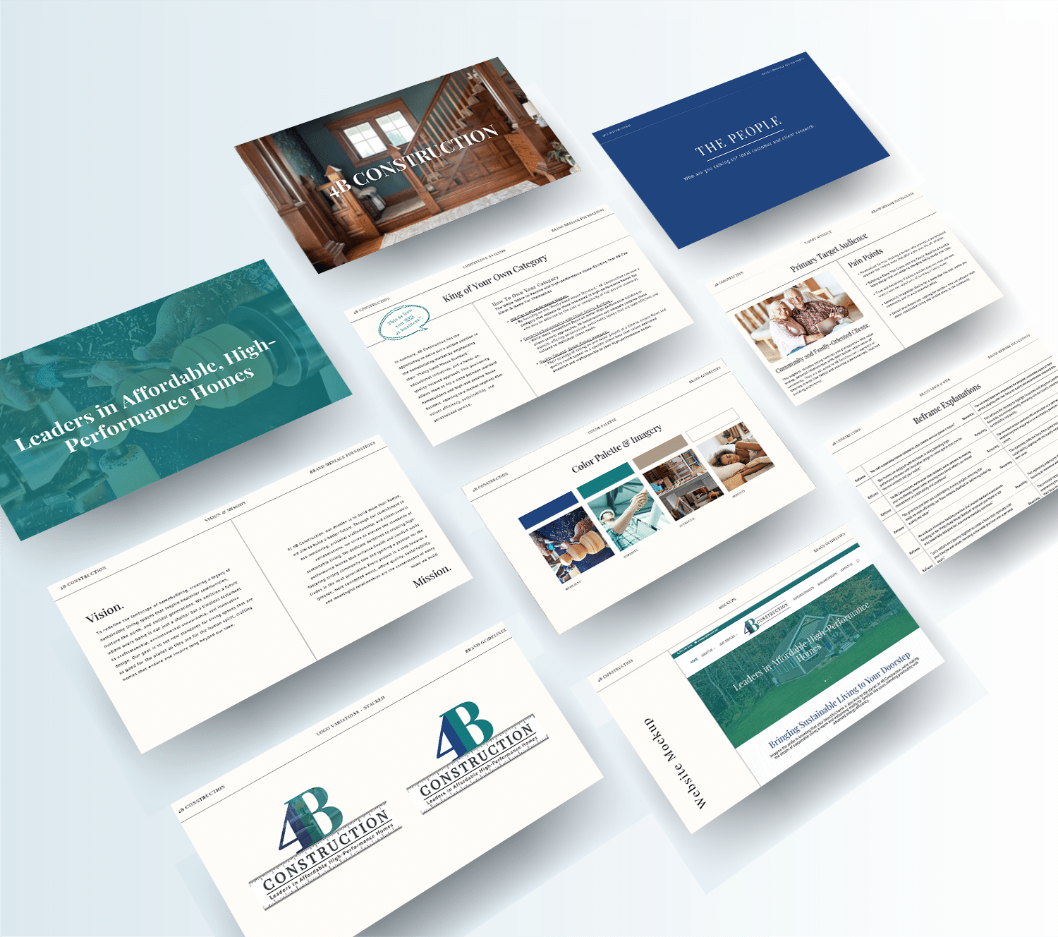 4B Construction Brand Refresh - Brand Guide mockup