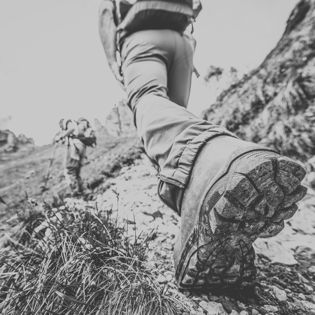 Become a Brand Trailblazer - image of vintage b&w hiker