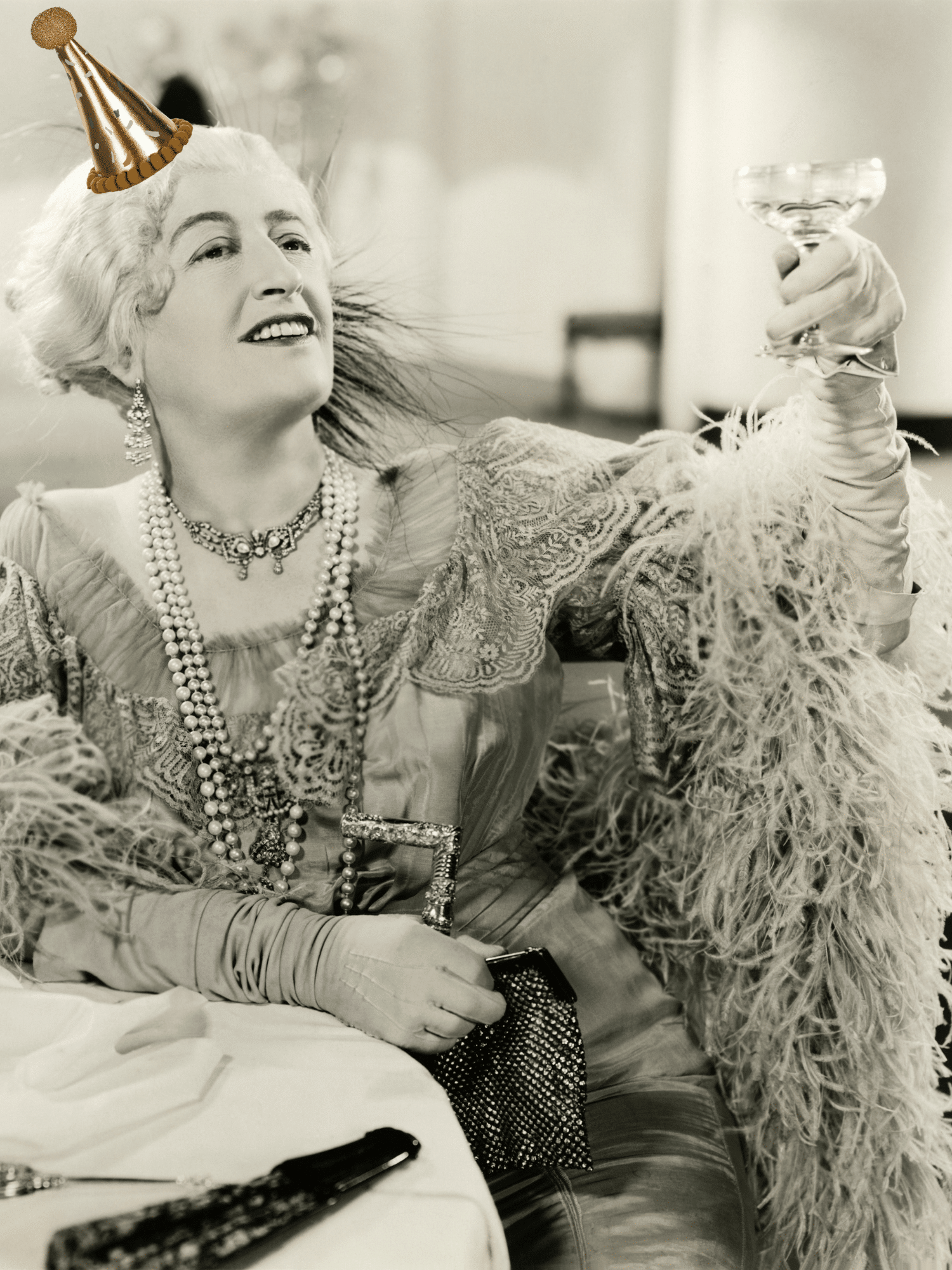 Thank You - Cheers thank you page cheers - Vintage B&W photo